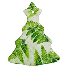 Fern Leaves Ornament (christmas Tree) by DanaeStudio