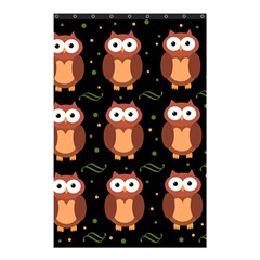 Halloween Brown Owls  Shower Curtain 48  X 72  (small)  by Valentinaart
