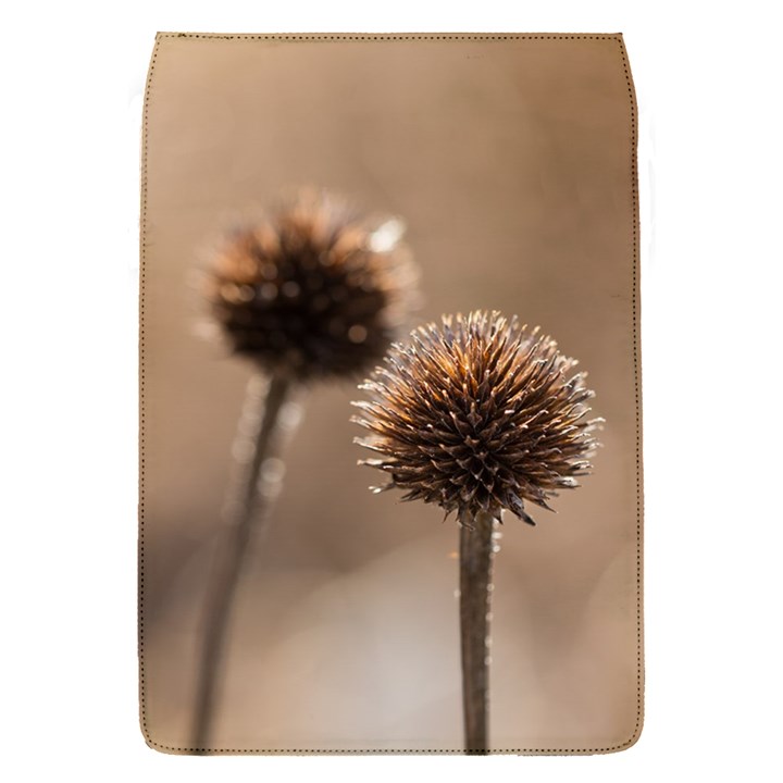 Withered Globe Thistle In Autumn Macro Flap Covers (S) 