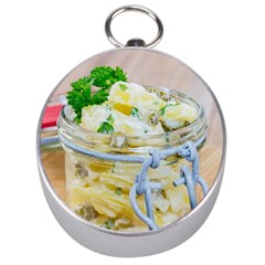 Potato Salad In A Jar On Wooden Silver Compasses by wsfcow