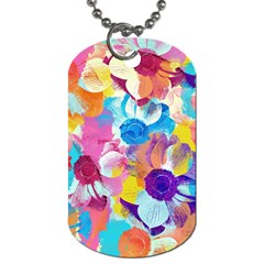 Anemones Dog Tag (two Sides) by DanaeStudio