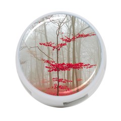 Magic forest in red and white 4-Port USB Hub (One Side)