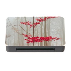 Magic Forest In Red And White Memory Card Reader With Cf by wsfcow