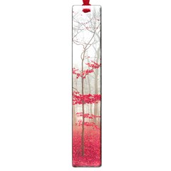 Magic forest in red and white Large Book Marks