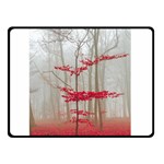 Magic forest in red and white Double Sided Fleece Blanket (Small)  45 x34  Blanket Front