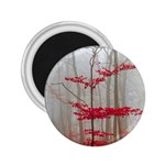 Magic Forest In Red And White 2.25  Magnets Front