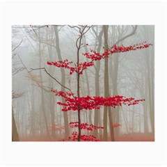 Magic Forest In Red And White Small Glasses Cloth