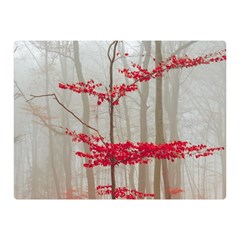 Magic Forest In Red And White Double Sided Flano Blanket (mini)  by wsfcow