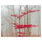 Magic Forest In Red And White Double Sided Flano Blanket (Medium)  60 x50  Blanket Back