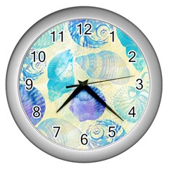 Seashells Wall Clocks (silver) 