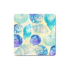 Seashells Square Magnet by DanaeStudio