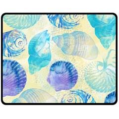 Seashells Fleece Blanket (medium)  by DanaeStudio