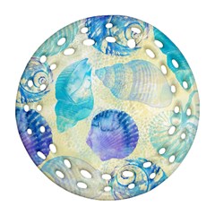 Seashells Round Filigree Ornament (2side) by DanaeStudio