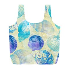 Seashells Full Print Recycle Bags (l)  by DanaeStudio