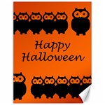 Happy Halloween - owls Canvas 12  x 16   11.86 x15.41  Canvas - 1