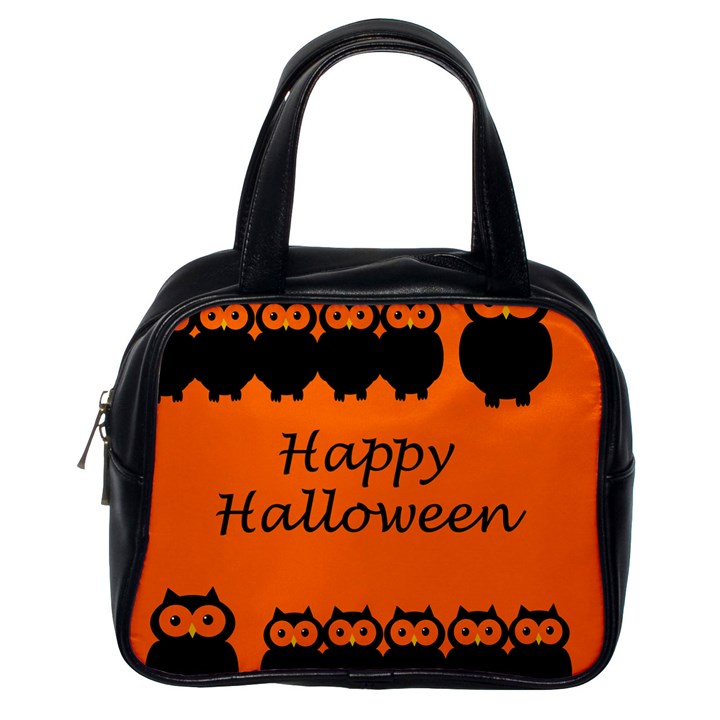 Happy Halloween - owls Classic Handbags (One Side)