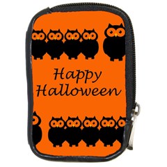 Happy Halloween - Owls Compact Camera Cases by Valentinaart