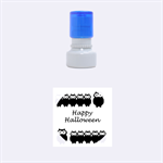 Happy Halloween - owls Rubber Round Stamps (Small) 1.12 x1.12  Stamp