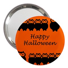 Happy Halloween - Owls 3  Handbag Mirrors by Valentinaart