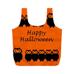 Happy Halloween - Owls Full Print Recycle Bags (m) 