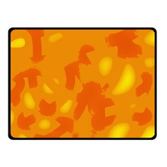 Orange Decor Fleece Blanket (small)