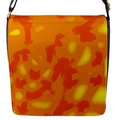 Orange Decor Flap Messenger Bag (s) by Valentinaart