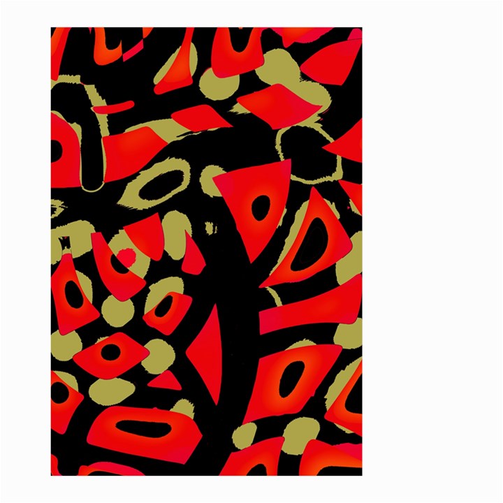 Red artistic design Small Garden Flag (Two Sides)