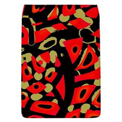 Red Artistic Design Flap Covers (l)  by Valentinaart