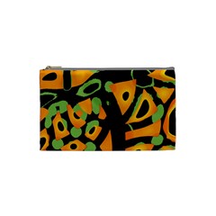 Abstract Animal Print Cosmetic Bag (small)  by Valentinaart