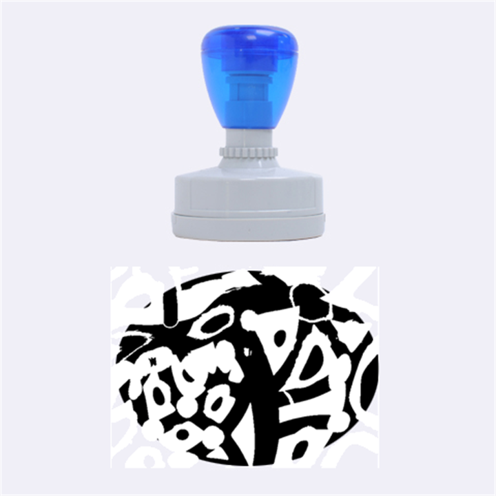 Abstract animal print Rubber Oval Stamps