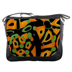 Abstract Animal Print Messenger Bags by Valentinaart