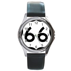 U S  Route 66 Round Metal Watch by abbeyz71