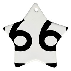 U S  Route 66 Star Ornament (two Sides)  by abbeyz71