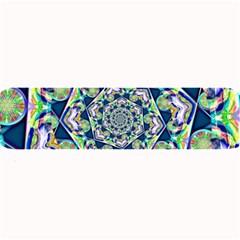 Power Spiral Polygon Blue Green White Large Bar Mats by EDDArt