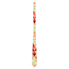 Modern Hipster Triangle Pattern Red Blue Beige Neckties (one Side)  by EDDArt