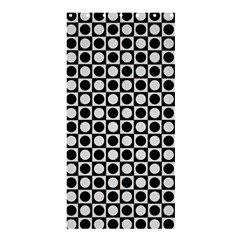 Modern Dots In Squares Mosaic Black White Shower Curtain 36  X 72  (stall) 