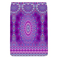 India Ornaments Mandala Pillar Blue Violet Flap Covers (s)  by EDDArt