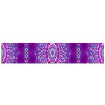 India Ornaments Mandala Pillar Blue Violet Flano Scarf (Small) Front