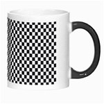 Sports Racing Chess Squares Black White Morph Mugs Right