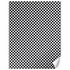 Sports Racing Chess Squares Black White Canvas 18  X 24   by EDDArt