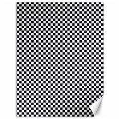 Sports Racing Chess Squares Black White Canvas 36  X 48   by EDDArt