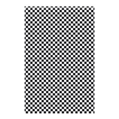 Sports Racing Chess Squares Black White Shower Curtain 48  X 72  (small)  by EDDArt
