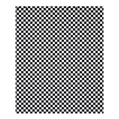 Sports Racing Chess Squares Black White Shower Curtain 60  X 72  (medium)  by EDDArt