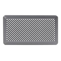 Sports Racing Chess Squares Black White Memory Card Reader (mini) by EDDArt