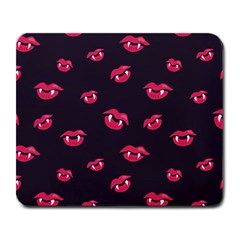 Pattern Of Vampire Mouths And Fangs Large Mousepads