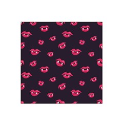 Pattern Of Vampire Mouths And Fangs Satin Bandana Scarf