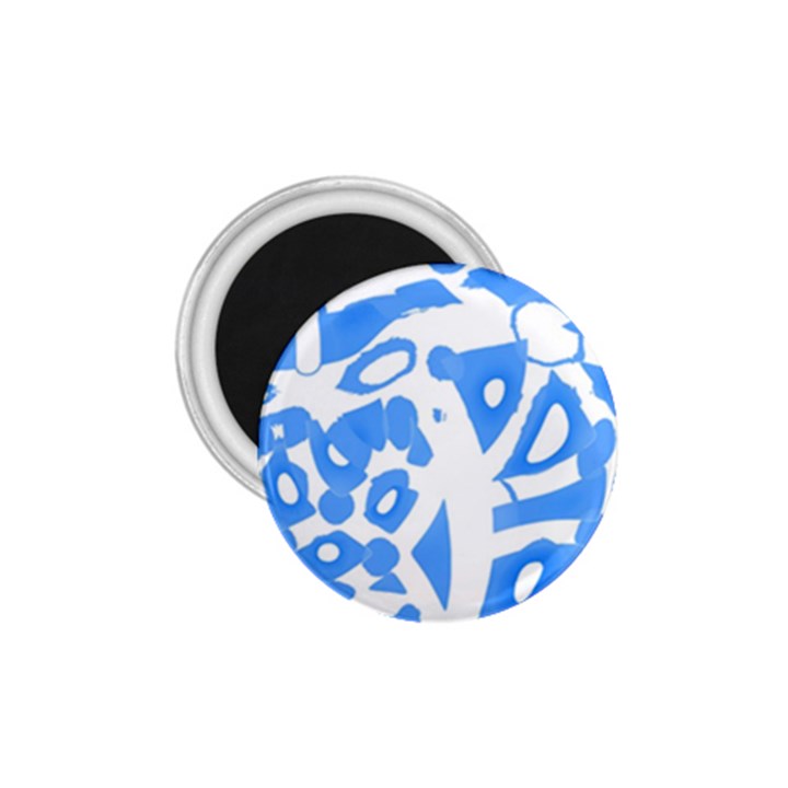 Blue summer design 1.75  Magnets