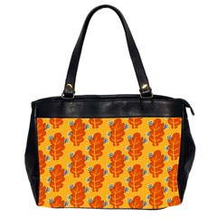 Bugs Eat Autumn Leaf Pattern Office Handbags (2 Sides)  by CreaturesStore