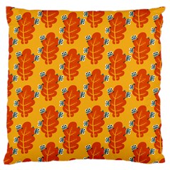 Bugs Eat Autumn Leaf Pattern Large Cushion Case (one Side) by CreaturesStore