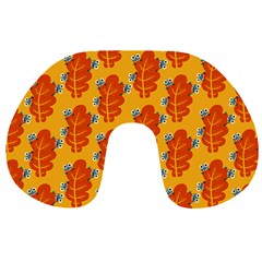 Bugs Eat Autumn Leaf Pattern Travel Neck Pillows by CreaturesStore